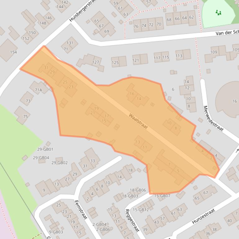 Kaart van postcodegebied 6413VT.