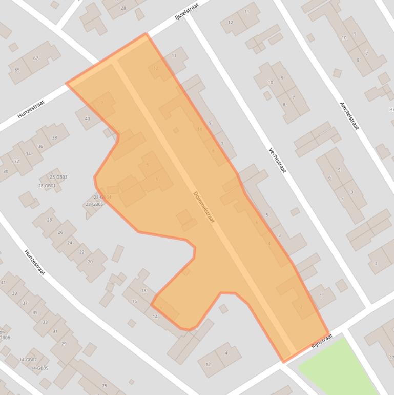 Kaart van postcodegebied 6413VX.