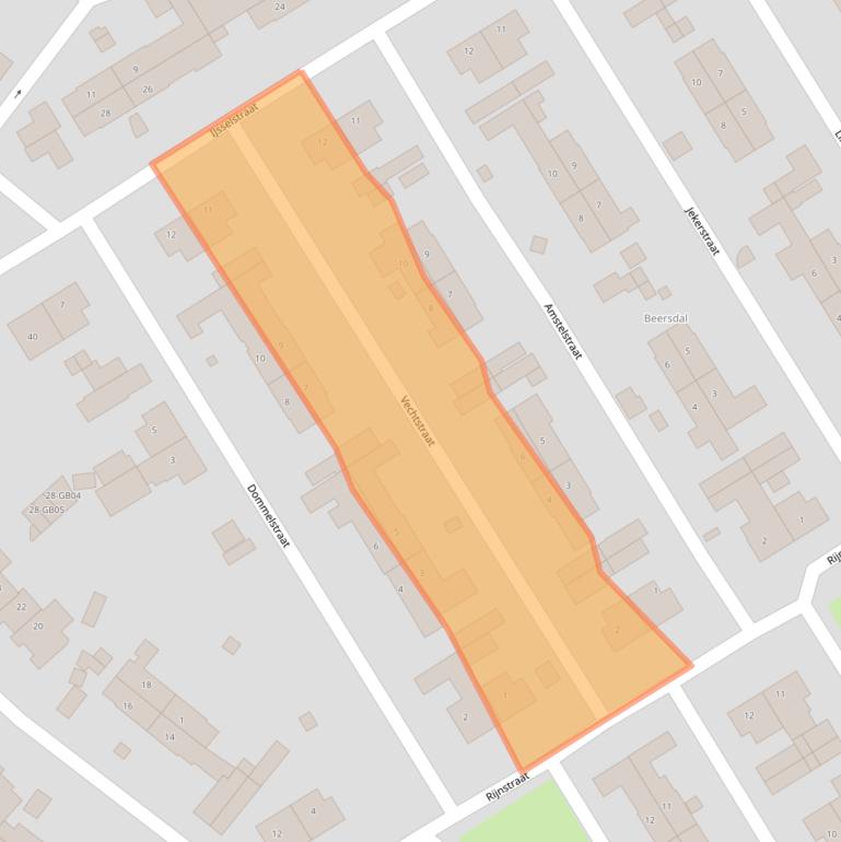 Kaart van postcodegebied 6413VZ.