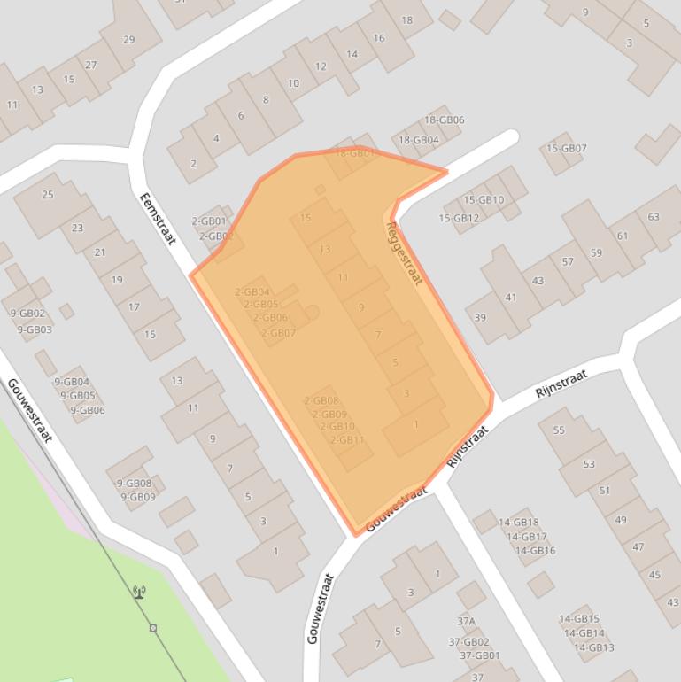 Kaart van postcodegebied 6413WE.