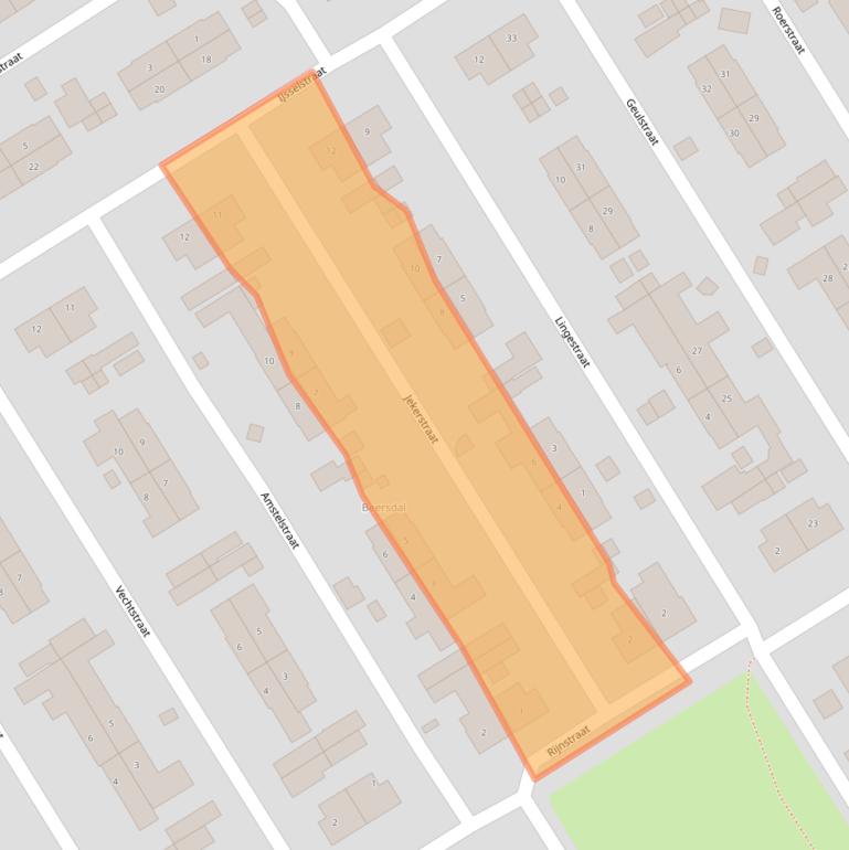 Kaart van postcodegebied 6413XB.