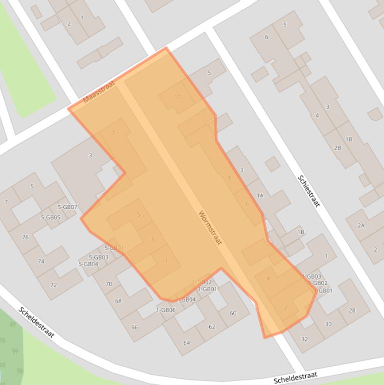 Kaart van postcodegebied 6413XL.