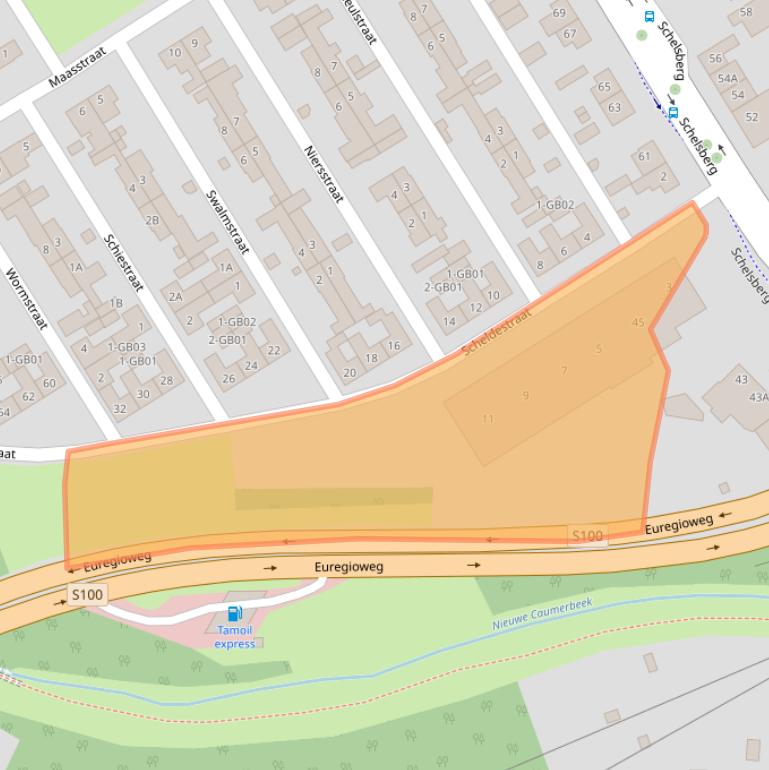 Kaart van postcodegebied 6413XV.