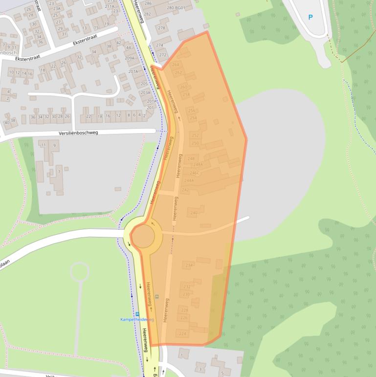 Kaart van postcodegebied 6414AT.