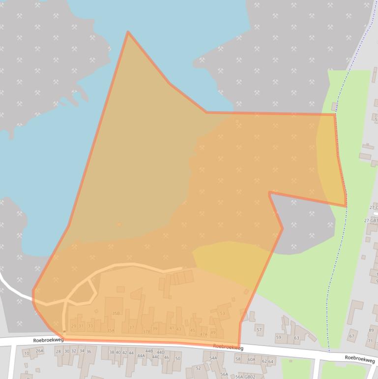 Kaart van postcodegebied 6414BA.