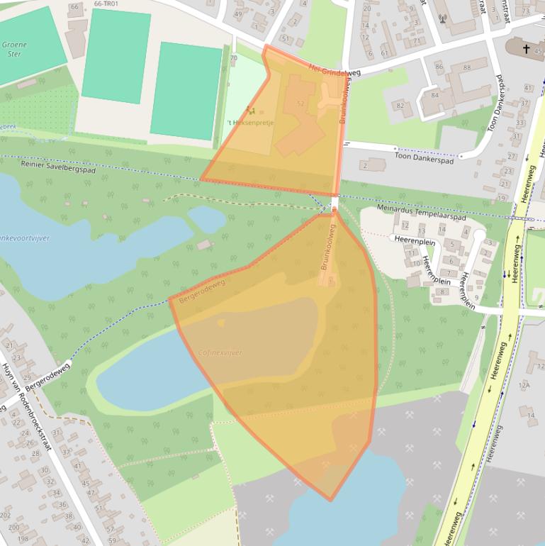 Kaart van postcodegebied 6414BG.