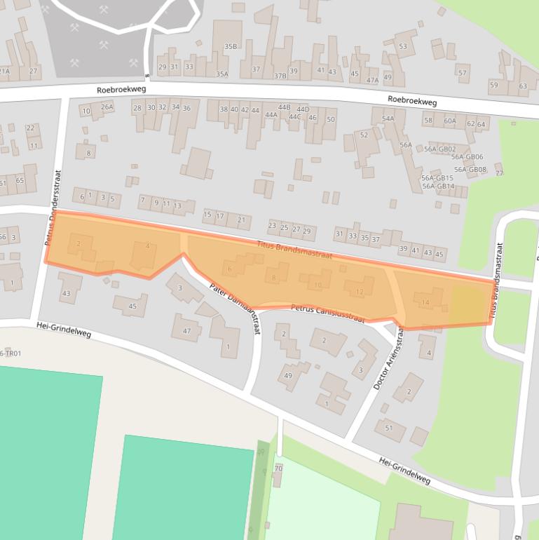 Kaart van postcodegebied 6414BL.