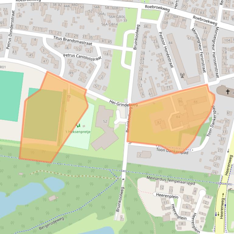 Kaart van postcodegebied 6414BT.