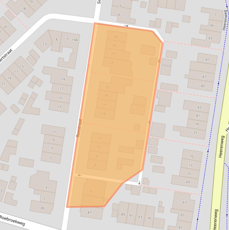 Kaart van postcodegebied 6414CE.