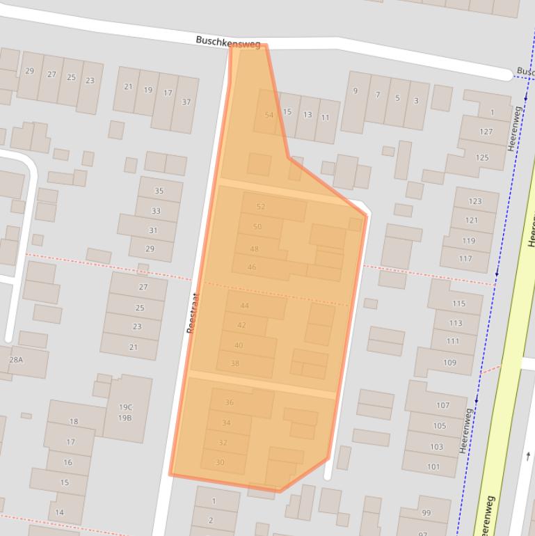 Kaart van postcodegebied 6414CG.