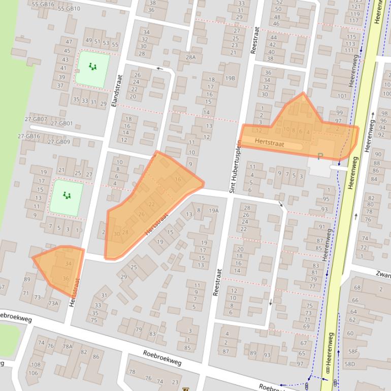 Kaart van postcodegebied 6414CJ.