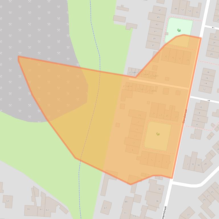 Kaart van postcodegebied 6414CL.