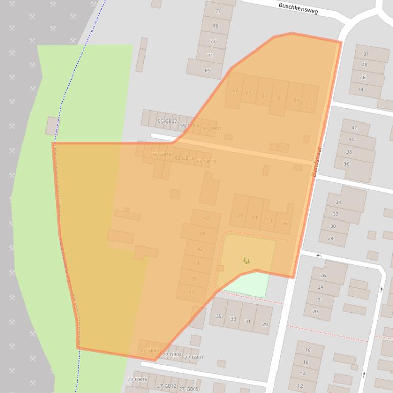 Kaart van postcodegebied 6414CM.