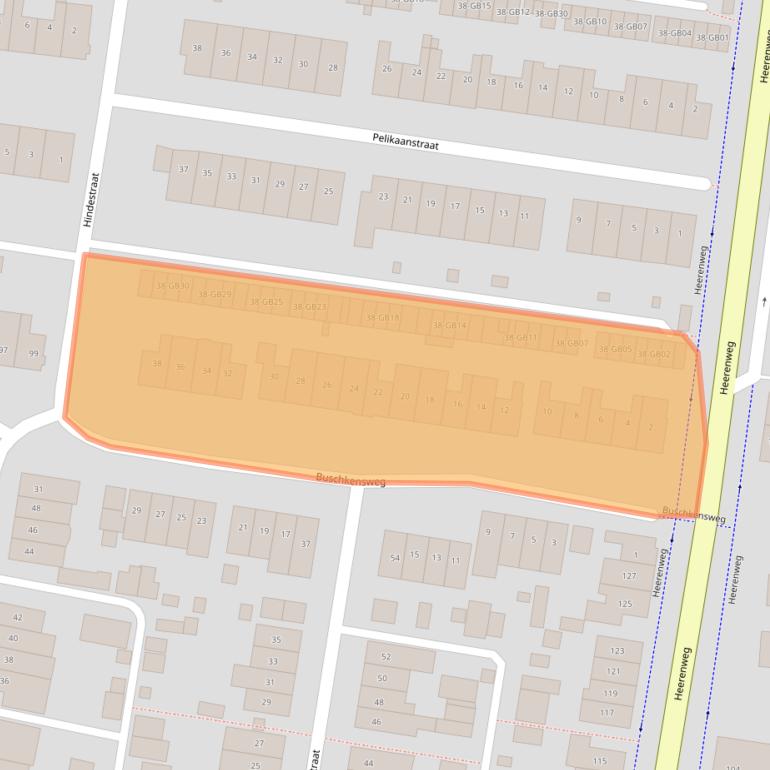 Kaart van postcodegebied 6414CS.
