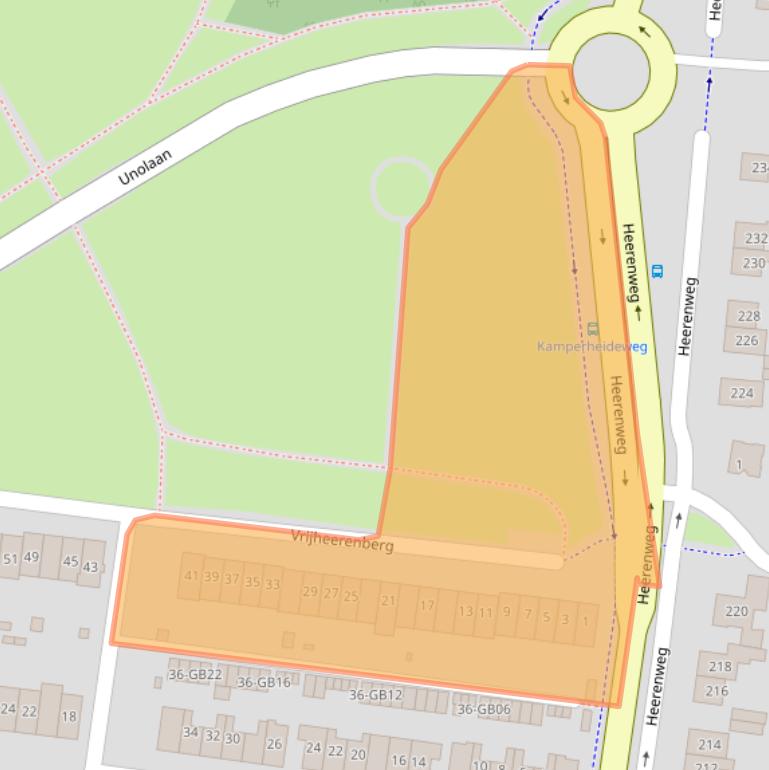 Kaart van postcodegebied 6414EC.