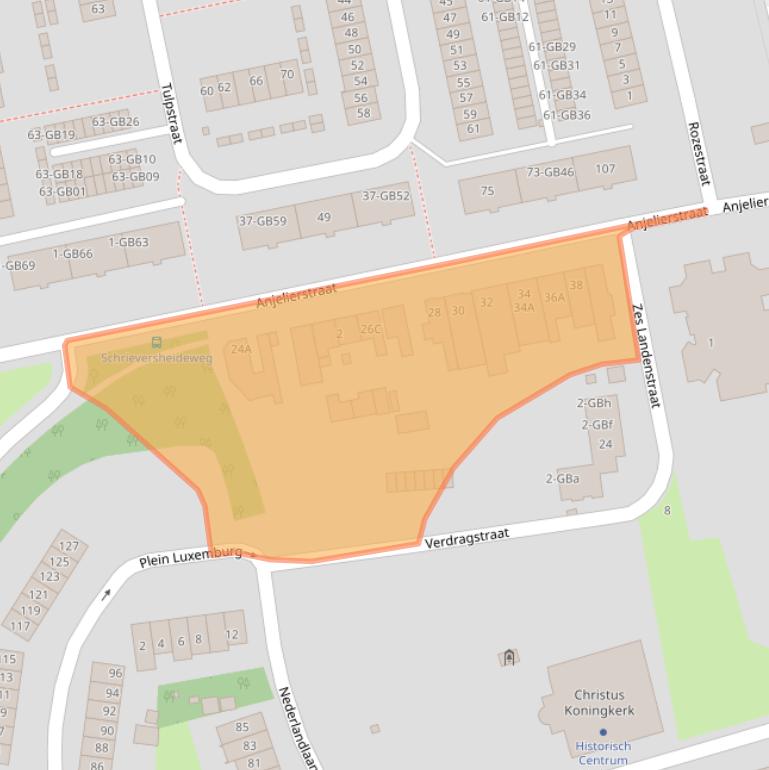 Kaart van postcodegebied 6414EV.
