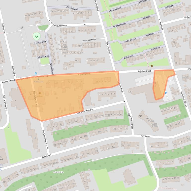 Kaart van postcodegebied 6414EW.