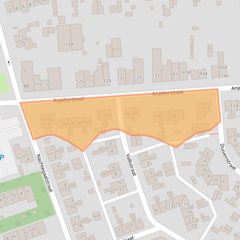 Kaart van postcodegebied 6414EX.