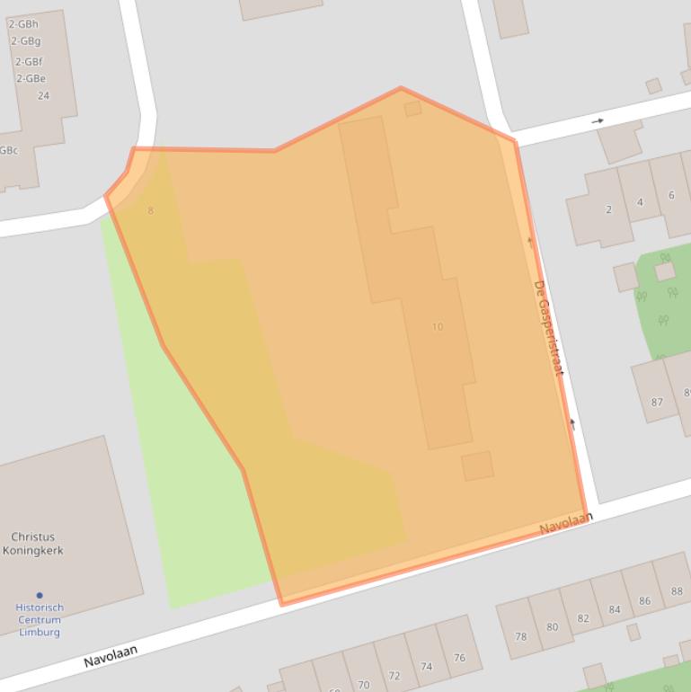 Kaart van postcodegebied 6414GC.