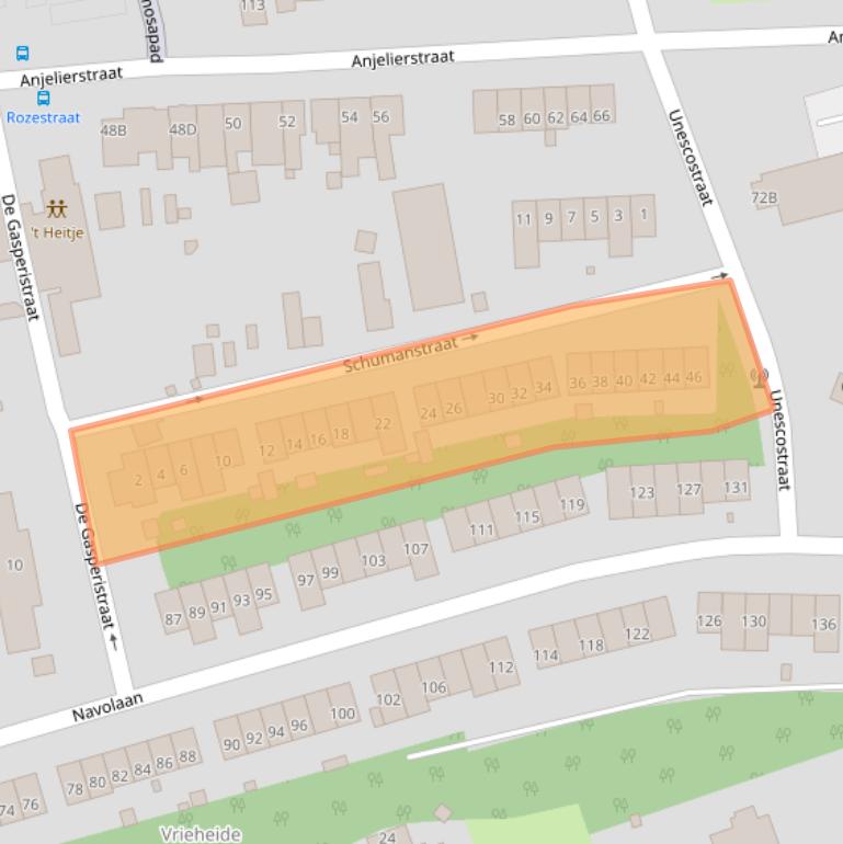 Kaart van postcodegebied 6414GD.