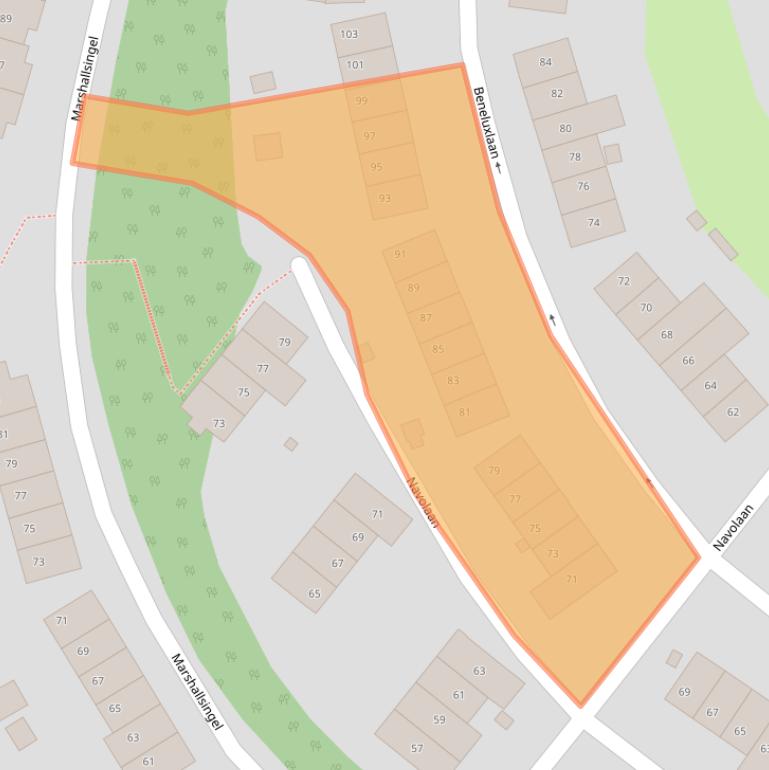 Kaart van postcodegebied 6414GT.