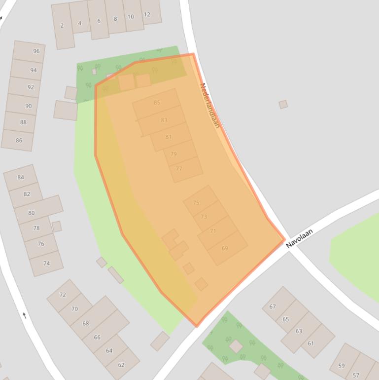 Kaart van postcodegebied 6414HC.