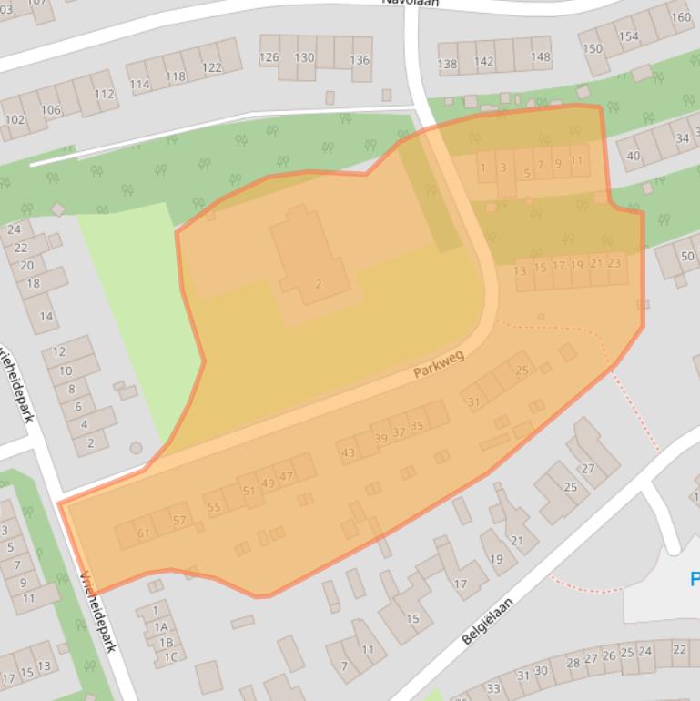 Kaart van postcodegebied 6414HL.