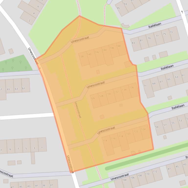 Kaart van postcodegebied 6414NZ.