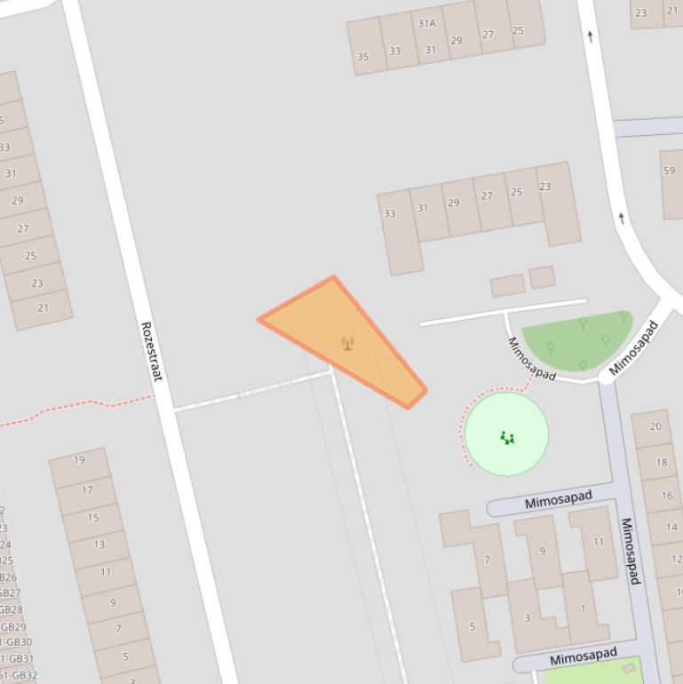 Kaart van postcodegebied 6414PK.