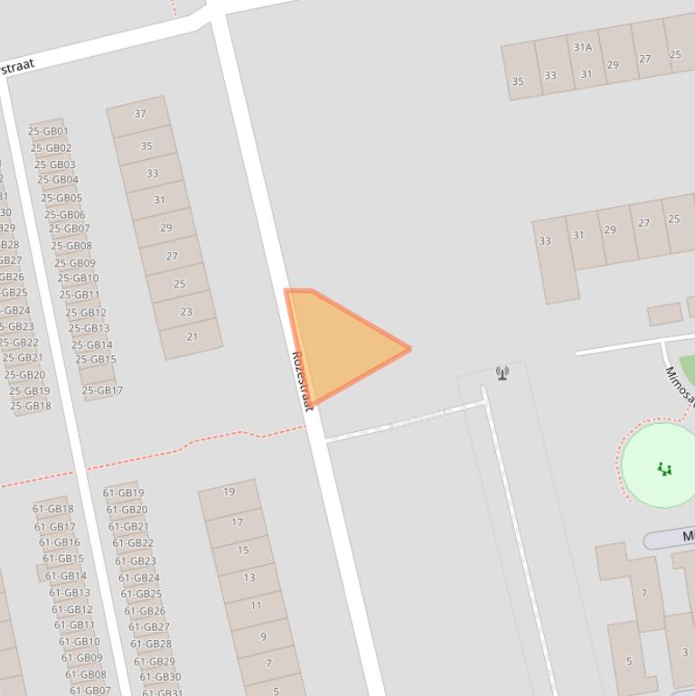 Kaart van postcodegebied 6414PN.