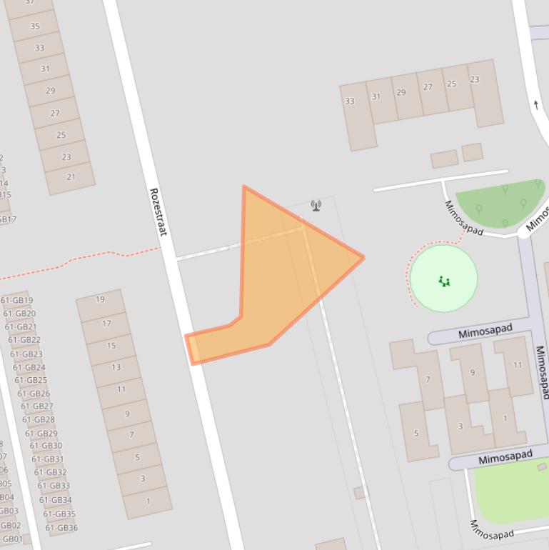 Kaart van postcodegebied 6414PP.