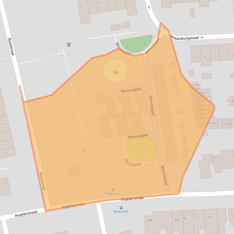 Kaart van postcodegebied 6414RA.