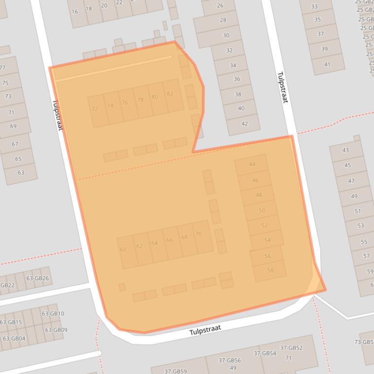 Kaart van postcodegebied 6414RE.