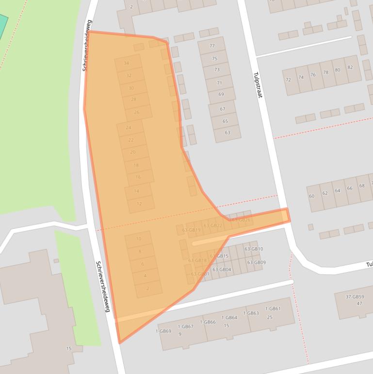 Kaart van postcodegebied 6414RK.