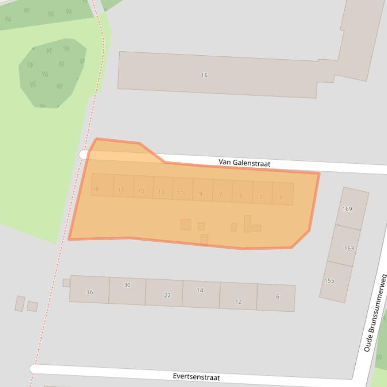 Kaart van postcodegebied 6414RT.