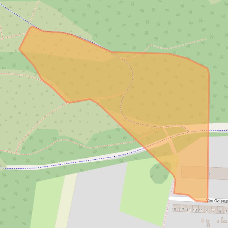 Kaart van postcodegebied 6414RV.