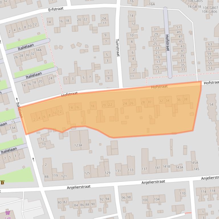 Kaart van postcodegebied 6414SW.