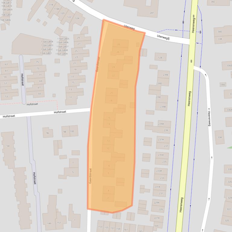 Kaart van postcodegebied 6414TJ.