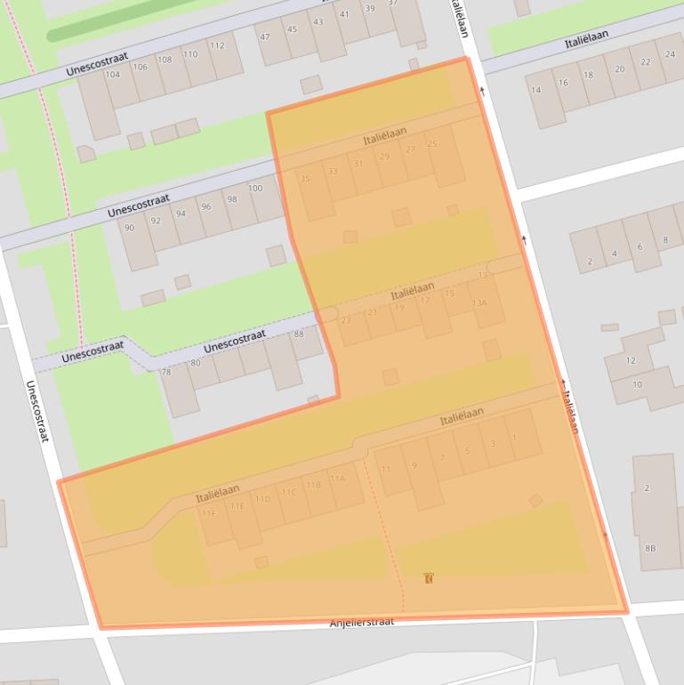 Kaart van postcodegebied 6414TK.