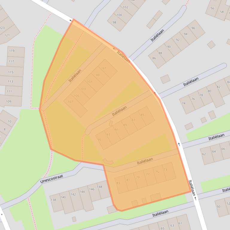 Kaart van postcodegebied 6414TM.
