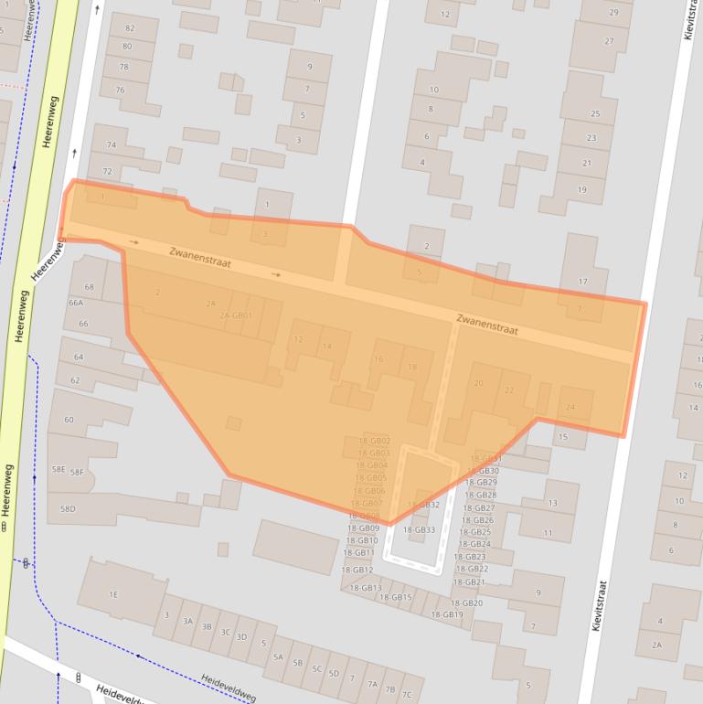 Kaart van postcodegebied 6414VN.