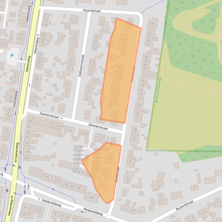 Kaart van postcodegebied 6414VP.