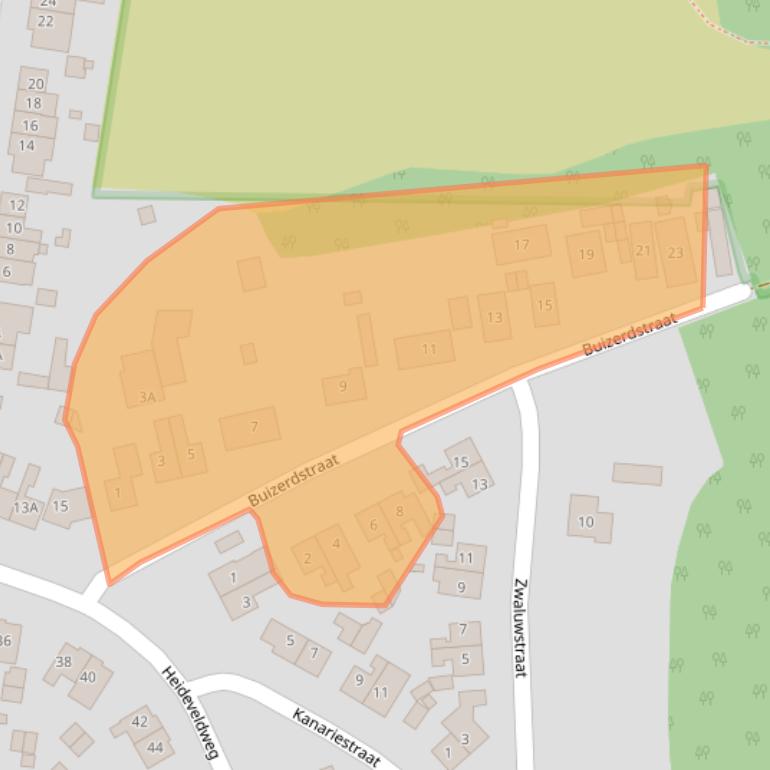 Kaart van postcodegebied 6414VT.
