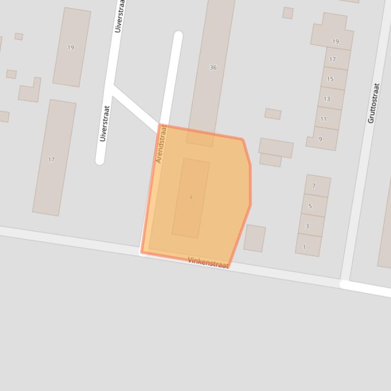 Kaart van postcodegebied 6414XB.