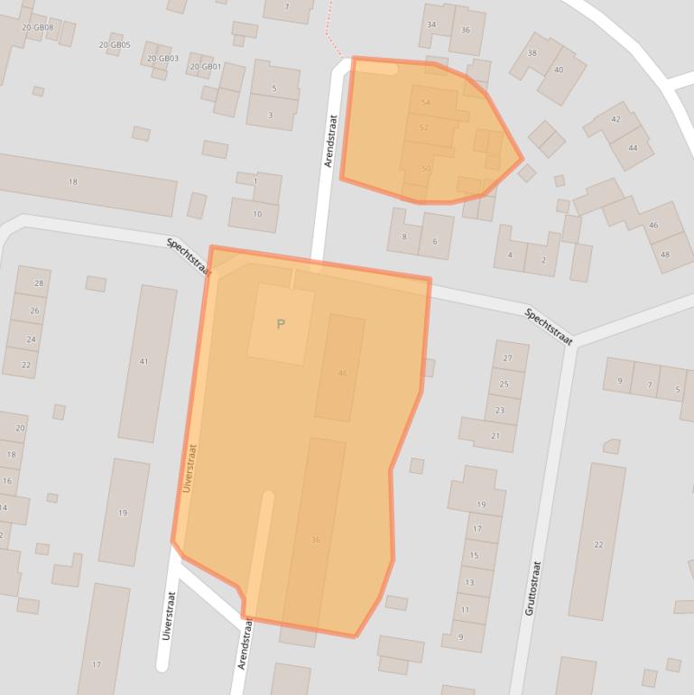 Kaart van postcodegebied 6414XC.