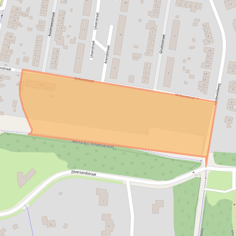 Kaart van postcodegebied 6414XZ.