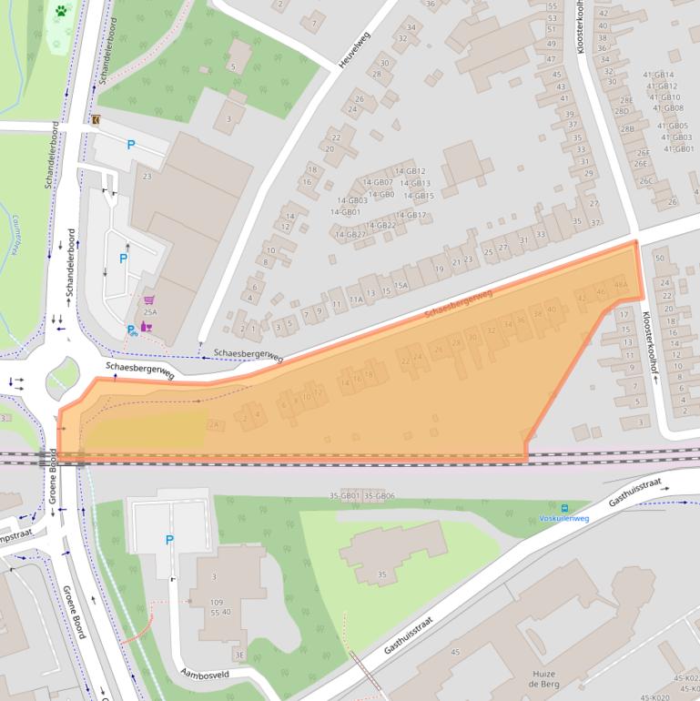 Kaart van postcodegebied 6415AH.