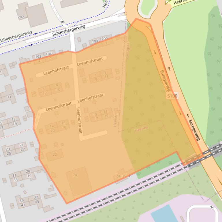 Kaart van postcodegebied 6415AN.