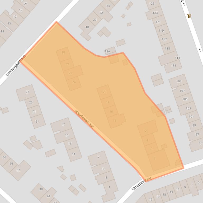 Kaart van postcodegebied 6415CC.