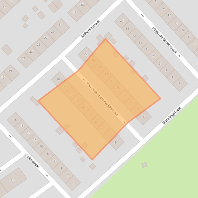 Kaart van postcodegebied 6415EN.